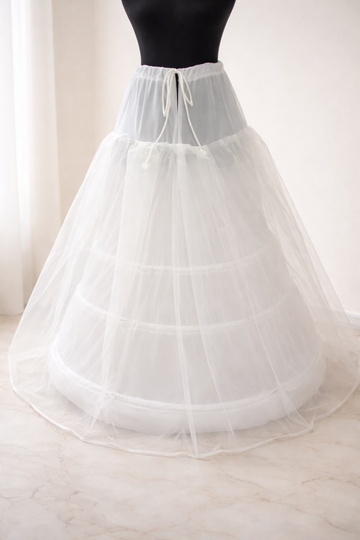 3 Hoops Ring Cancan Skirt For Heavy Bridal Dresses
