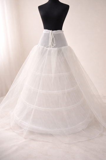 4 Hoops Ring Cancan Skirt For Heavy Bridal Dresses