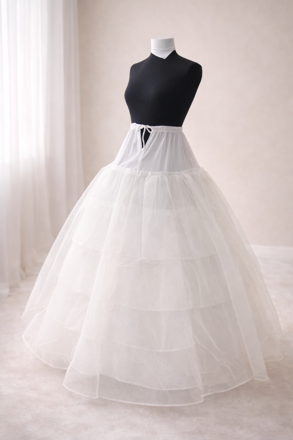 4 Frils Cover Cancan Skirt For Normal & Little bit Heavy Dresses